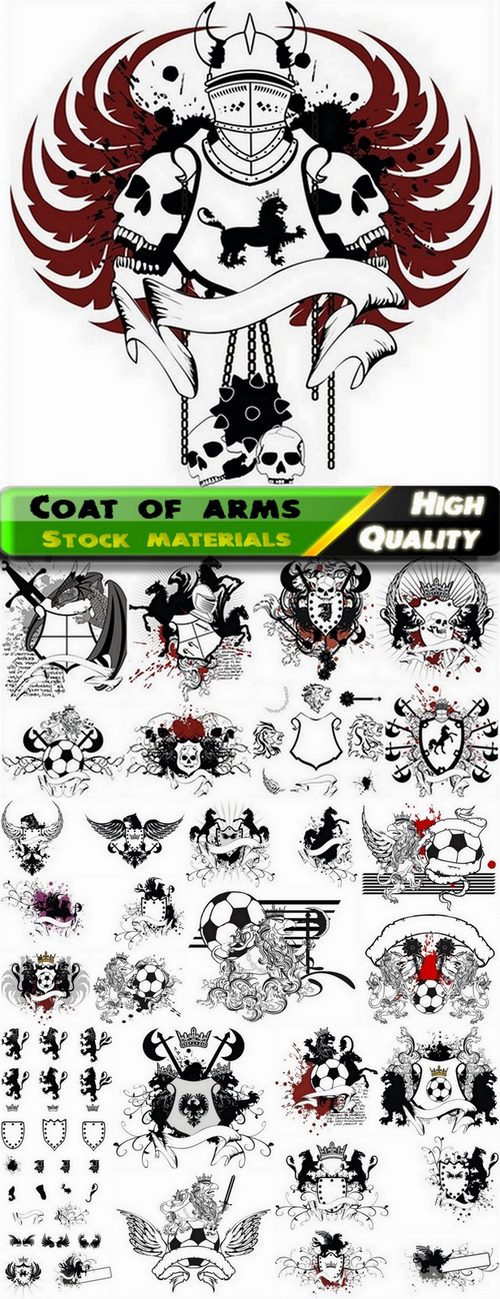 Coat of arms and heraldic elements 2 - 25 Eps