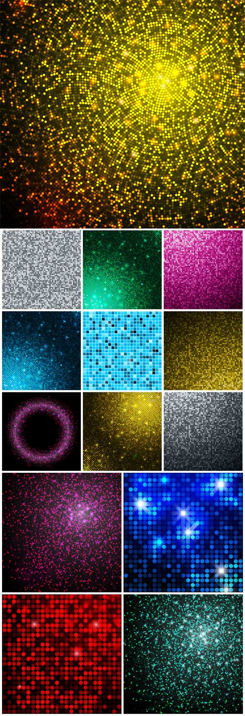 Shiny backgrounds, vector abstraction