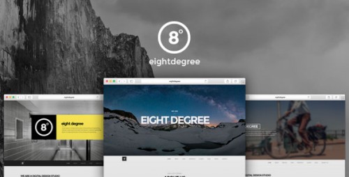 Eight Degree - One Page Parallax WordPress Theme  