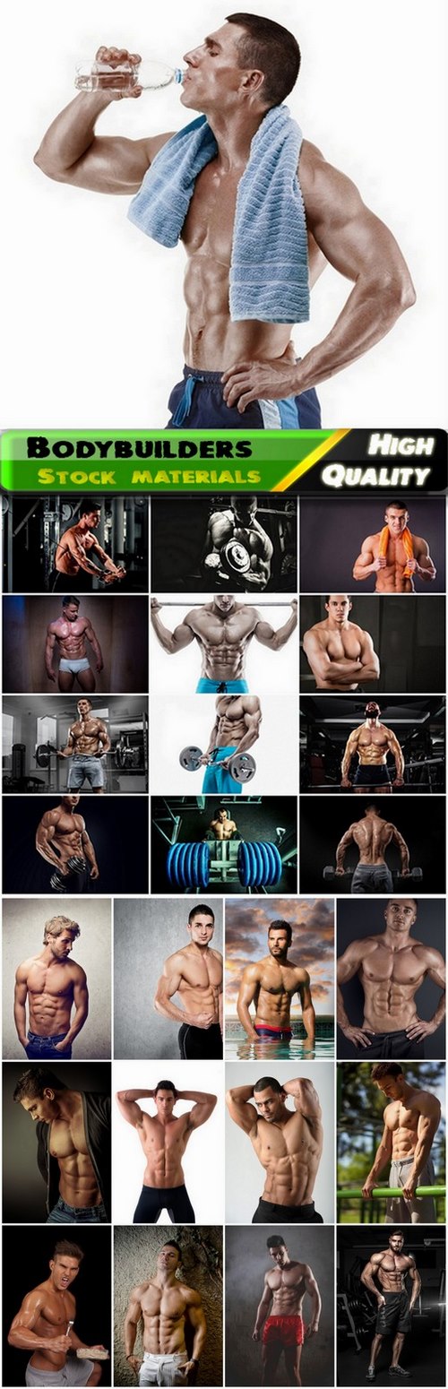 Bodybuilders work and posing in the gym - 25 HQ Jpg