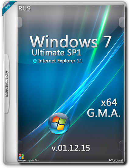 Windows 7 Ultimate SP1 x64 G.M.A. v.01.12.15 (RUS/2015)