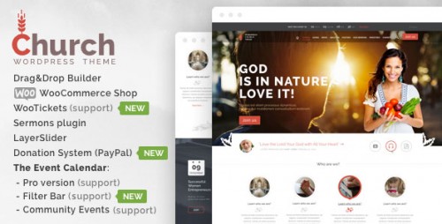 Nulled Church and Events v1.7 - Responsive WordPress Theme program