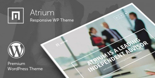 Download Nulled Atrium v2.1 - Responsive One Page WordPress Theme product graphic