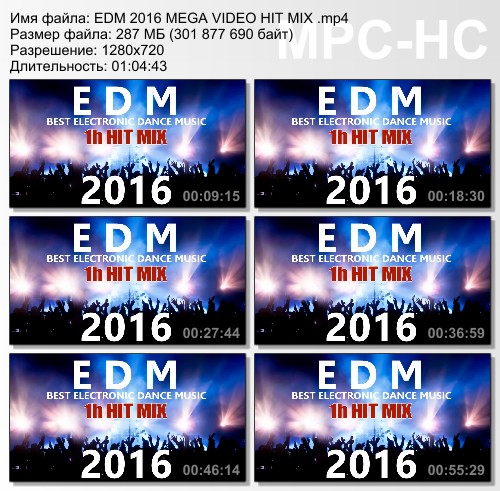 EDM 2016 Mega Vvideo Hit Mix HD 720