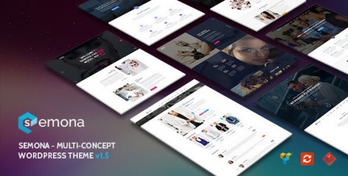 Nulled Semona - Creative Multi-Concept WordPress Theme product snapshot