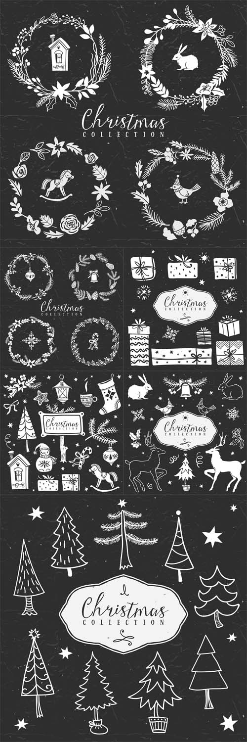 Vector Set - Christmas Collection Design Elements 2