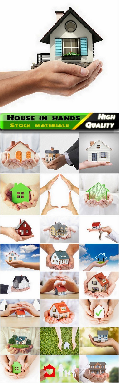 Trade in real estate and house in hands - 25 HQ Jpg