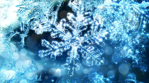 Footage background winter snowflake 