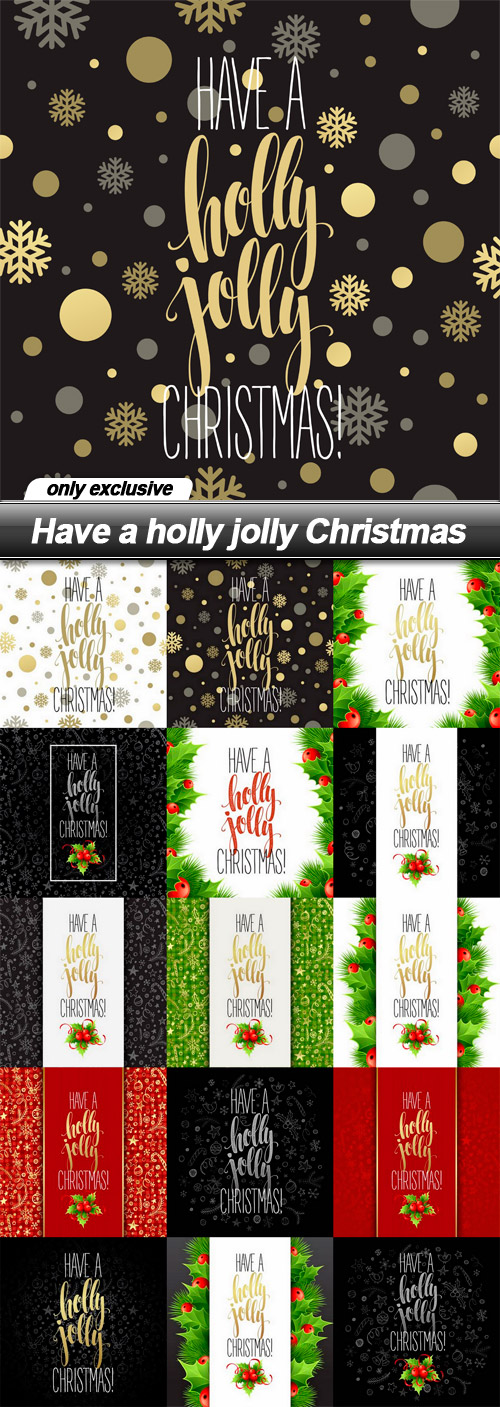 Have a holly jolly Christmas - 15 EPS