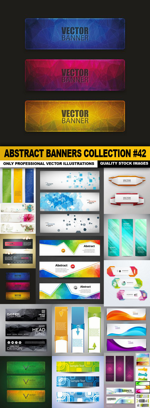 Abstract Banners Collection #42 - 20 Vectors