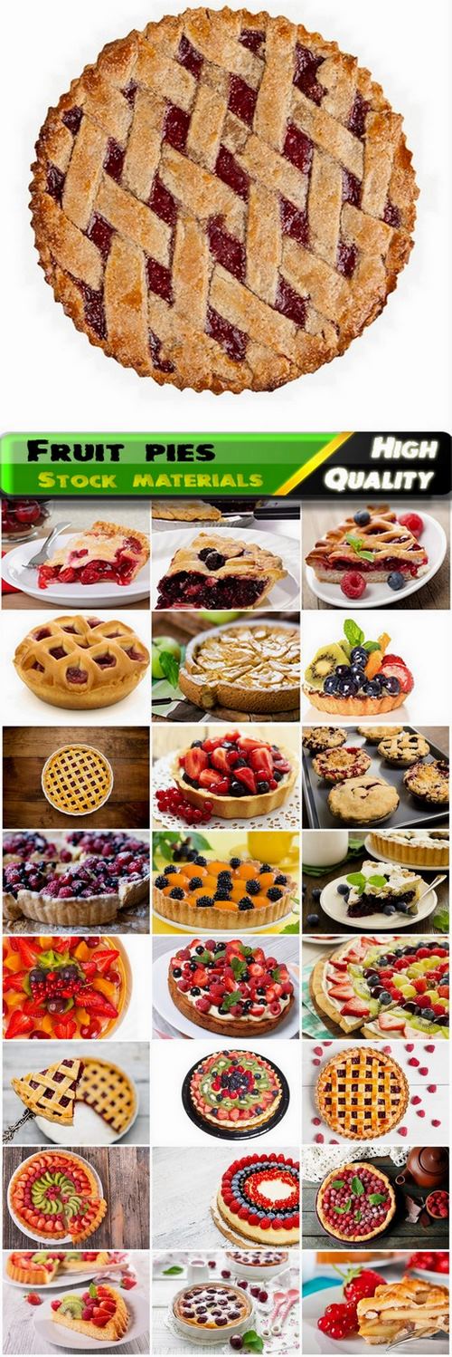 Tasty fruit pies and cakes - 25 hq Jpg
