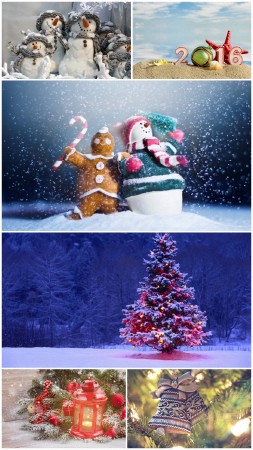 New Year and Christmas wallpapers (Big Pack 2)
