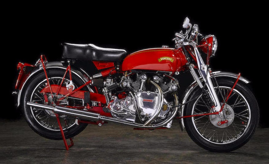 Мотоцикл Vincent Series C White Shadow 1951 ушел с аукциона за 434 000 долларов