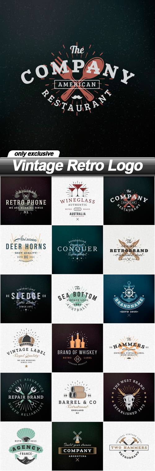 Vintage Retro Logo - 18 EPS