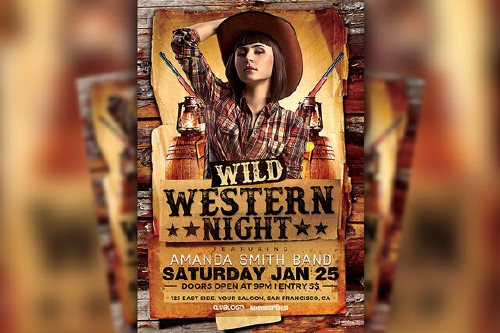 CM - Wild Western Night Flyer 494097