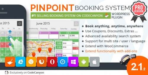 Download Nulled Pinpoint Booking System PRO v2.1.2 - WordPress Plugin product image