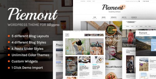 [GET] Nulled Piemont v1.2.3 - Premium Responsive WordPress Blog Theme product graphic