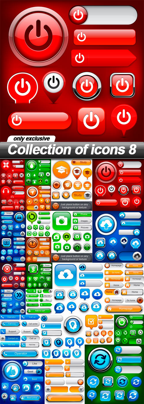 Collection of icons 8 - 25 EPS