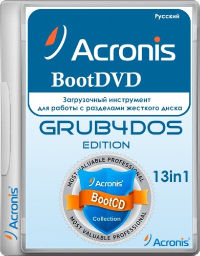 Acronis BootDVD 2016 Grub4Dos Edition v.36 (1/13/2016) 13 in 1