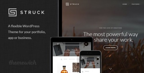 Nulled Struck - A Responsive Creative WordPress Theme product graphic