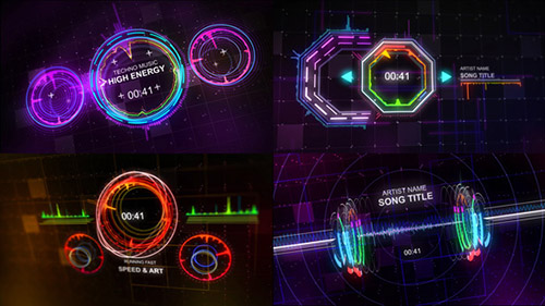 Techno Music Visualizer - Project for After Effects (Videohive)