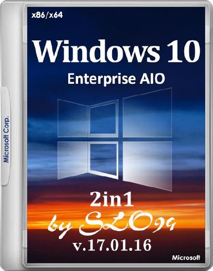 Windows 10 Enterprise AIO 2in1 x86/x64 by SLO94 v.17.01.16 (2016/RUS)