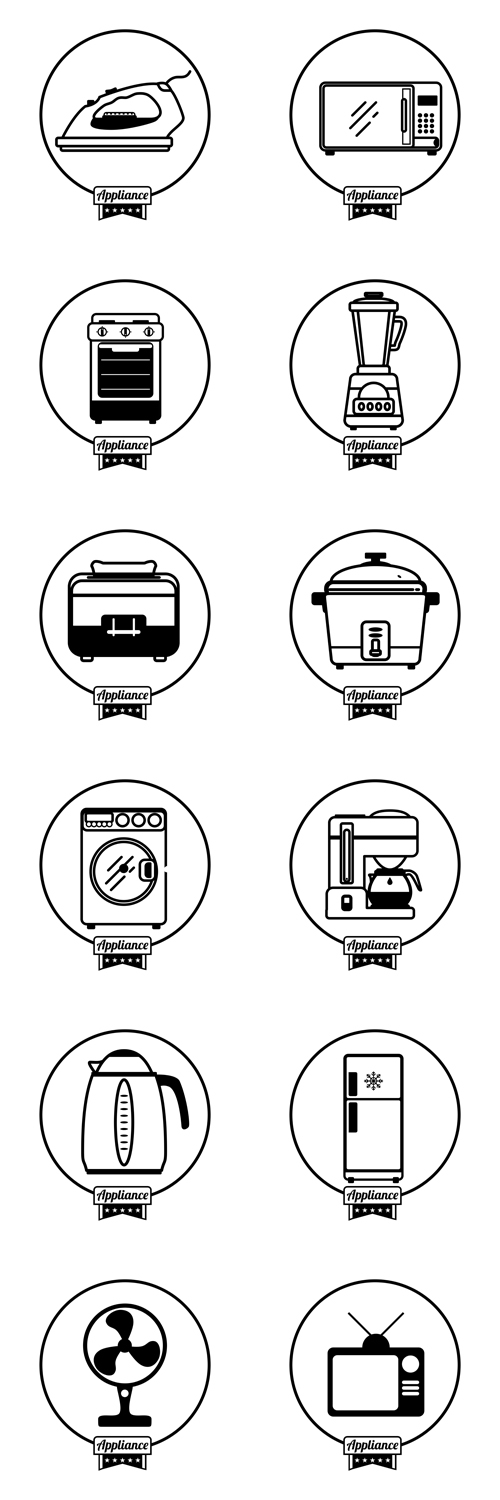Home appliance icon - Vectors