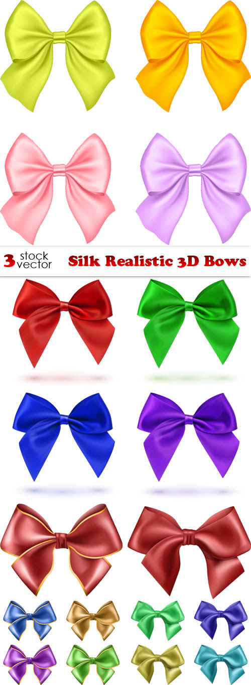 Vectors - Silk Realistic 3D Bows