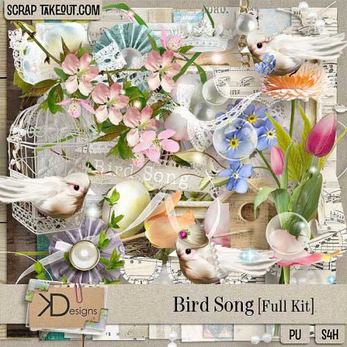 Весенний скрап-комплект - Птичье пение