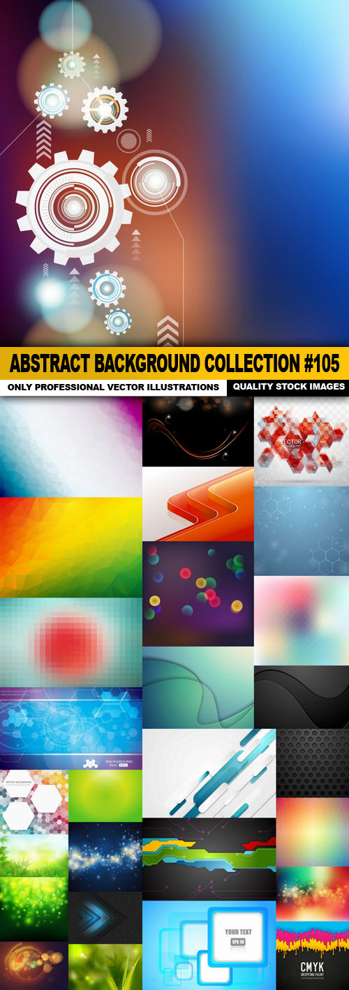 Abstract Background Collection #105 - 28 Vector