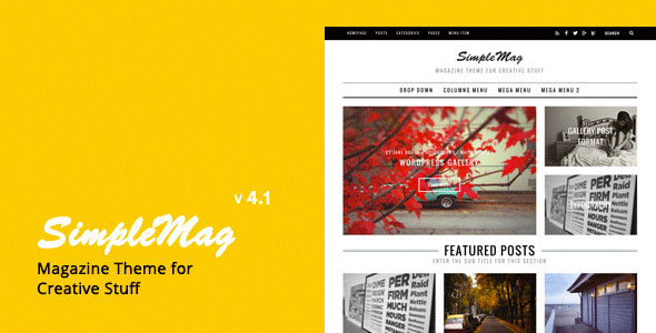 Nulled ThemeForest - SimpleMag v4.1 - Magazine theme for creative stuff - WordPress Theme