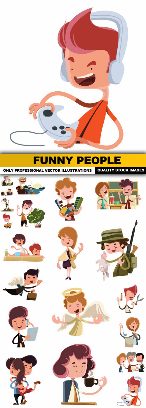 Funny People - 20 Vector