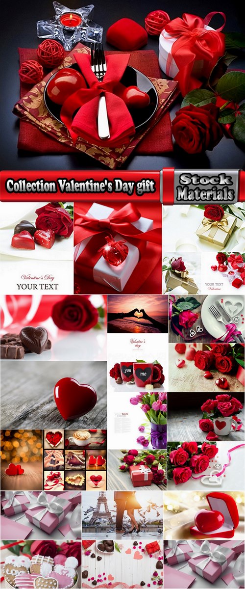 Collection Valentine's Day gift heart festive day rose flower 2-24  HQ Jpeg