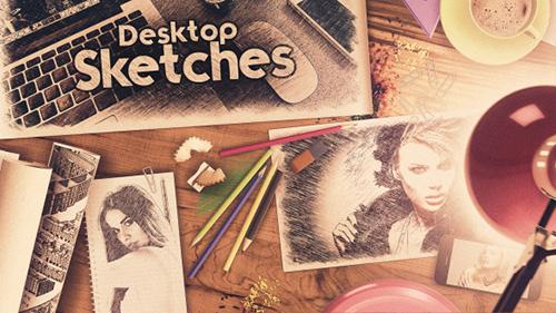 Desktop Sketches - Project for After Effects (Videohive)
