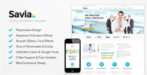 [NULLED] Savia - Responsive Multi-Purpose WordPress Theme product image