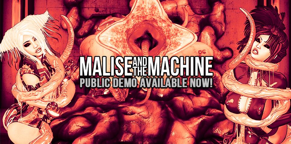 Malise and the Machine [InProgress, 0.03+0.041] (Eromancer) [uncen] [2016, RPG, 3DCG, Sci-Fi, Female Heroine, Robots, Androids, Tentacles, Rape, Latex, Bukkake] [eng]