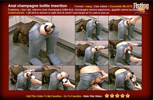 [FistingFlics.com] Anal Champagne Bottle Insertion / 001667 / 05-12-2012 [2012 ., Fisting, Dildo, SiteRip]