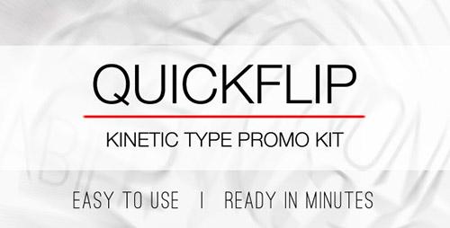 QuickFlip Kinetic Type Promo Kit - Project for After Effects (Videohive)