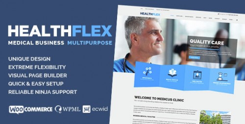 NULLED HEALTHFLEX Medical Health WordPress Theme  