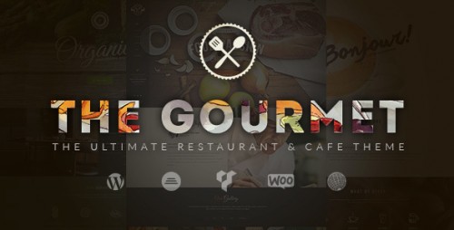 Nulled Gourmet - Restaurant & Cafe WordPress Theme product photo