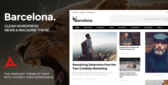 Nulled ThemeForest - Barcelona v1.2.0 - Clean News & Magazine WordPress Theme