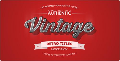 25 Animated Vintage Titles - Project for After Effects (Videohive)