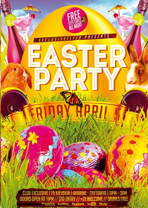 Easter Party V07 Premium Flyer Template