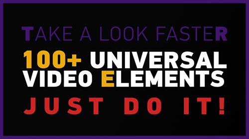 100+ Universal Video Elements Pack - Project for After Effects (Videohive)