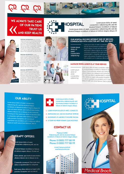 Medical Tri-Fold PSD Brochure Template
