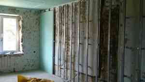 гипсокартон, обшивка стен, очередность монтажа. Drywall installation.