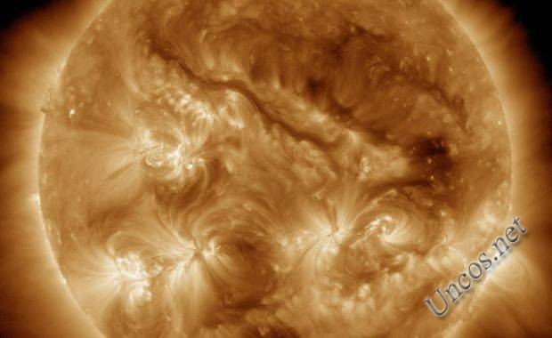NASA unveiled the image of the Sun's magnetic field