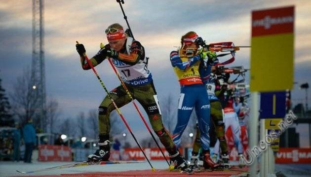 Biathlon. The final stage of the World Cup women's sprint open