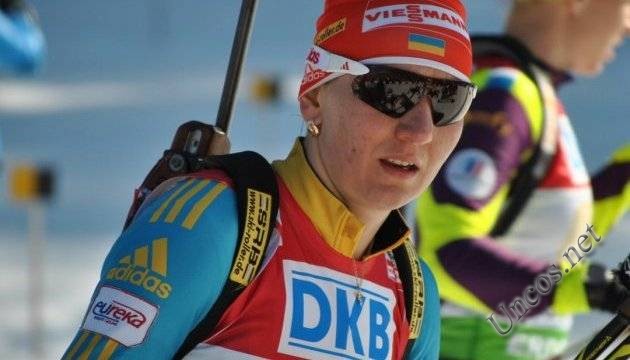 Elena Pidhrushna - seventh in the sprint at the final stages of COP Biathlon