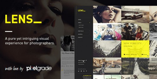 Download Nulled LENS v2.3.1 - An Enjoyable Photography WordPress Theme download